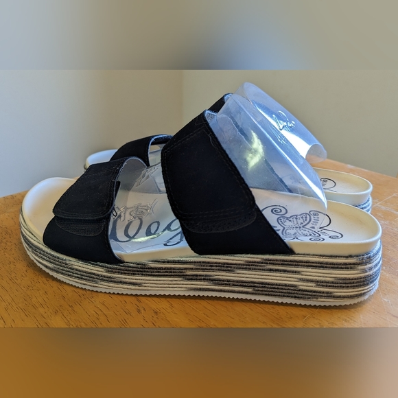 Allegra by PG Lite Sandals, Slip On, Black, Size 42 (10) - Picture 2 of 9